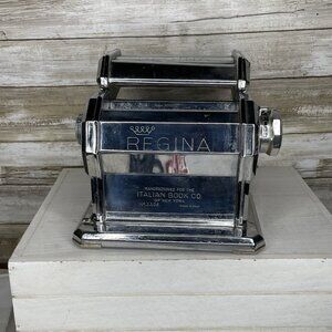Vintage Regina Steel & Aluminum Pasta Machine -No Hand Cranks - Giunta Bros - FC